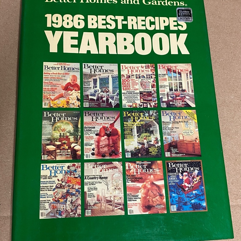 Better Homes And Gardens Green 1986 Yearbook